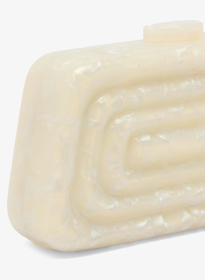 Ella Limited Edition Resin Rectangle Statement Clutch - Image 3